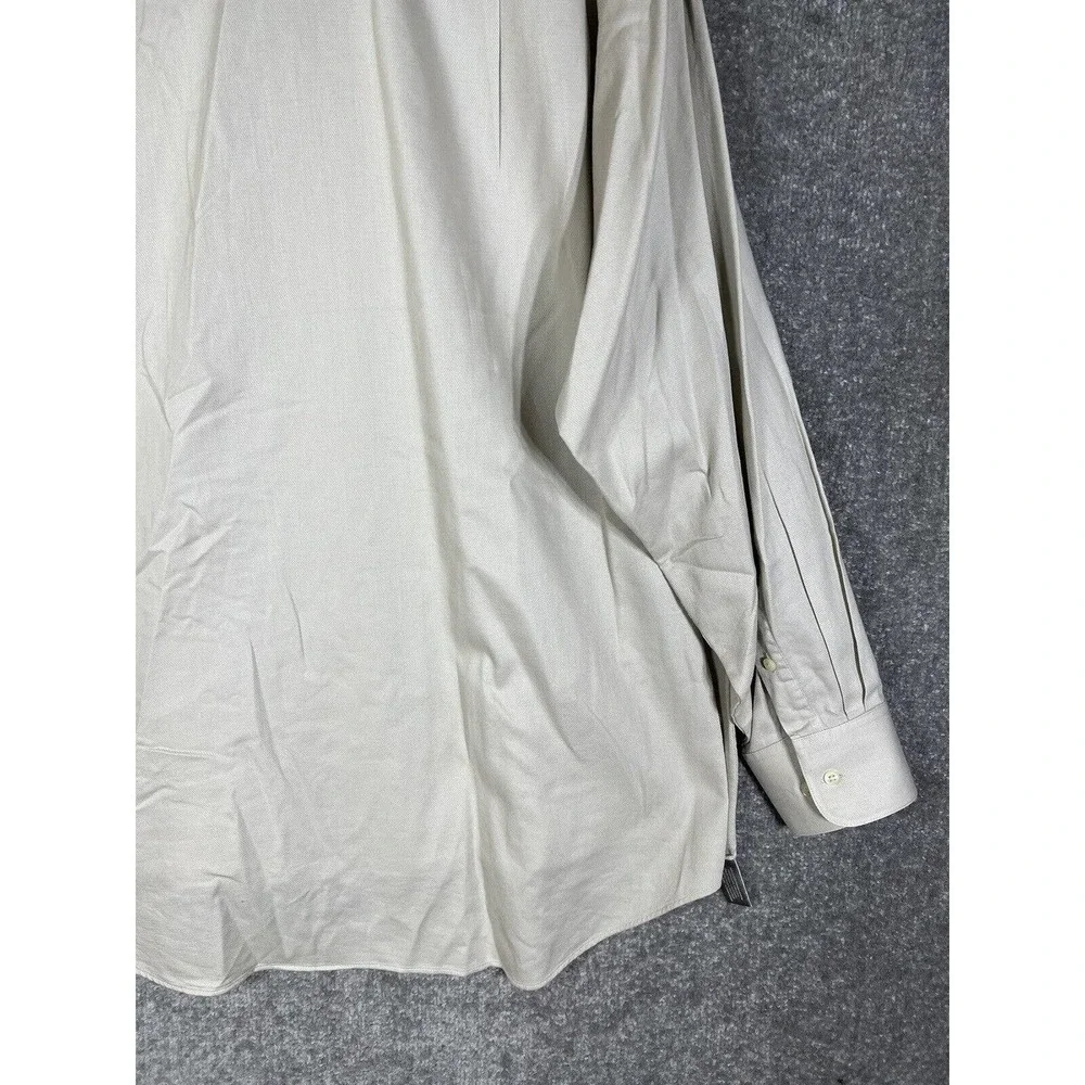 Geoffrey‎ Beene Stain Repellent Button Up Dress Shirt Mens XL Chest Pocket